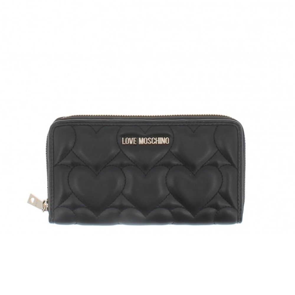 NWT Love Moschino Women's Quilted Heart Pattern wallet